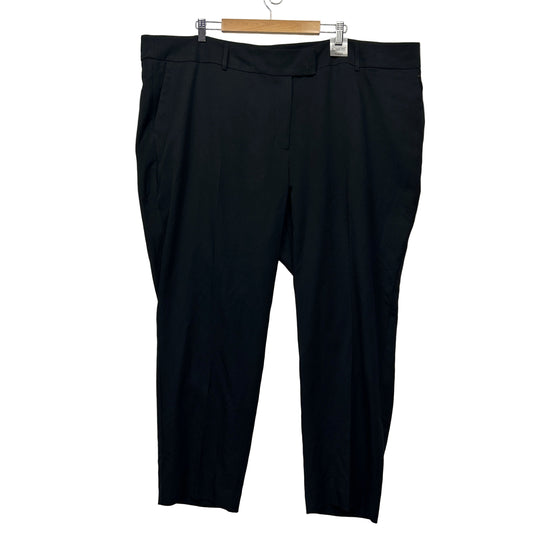 Belle Curve Pants Size 26 Black Pockets Zip Fly New