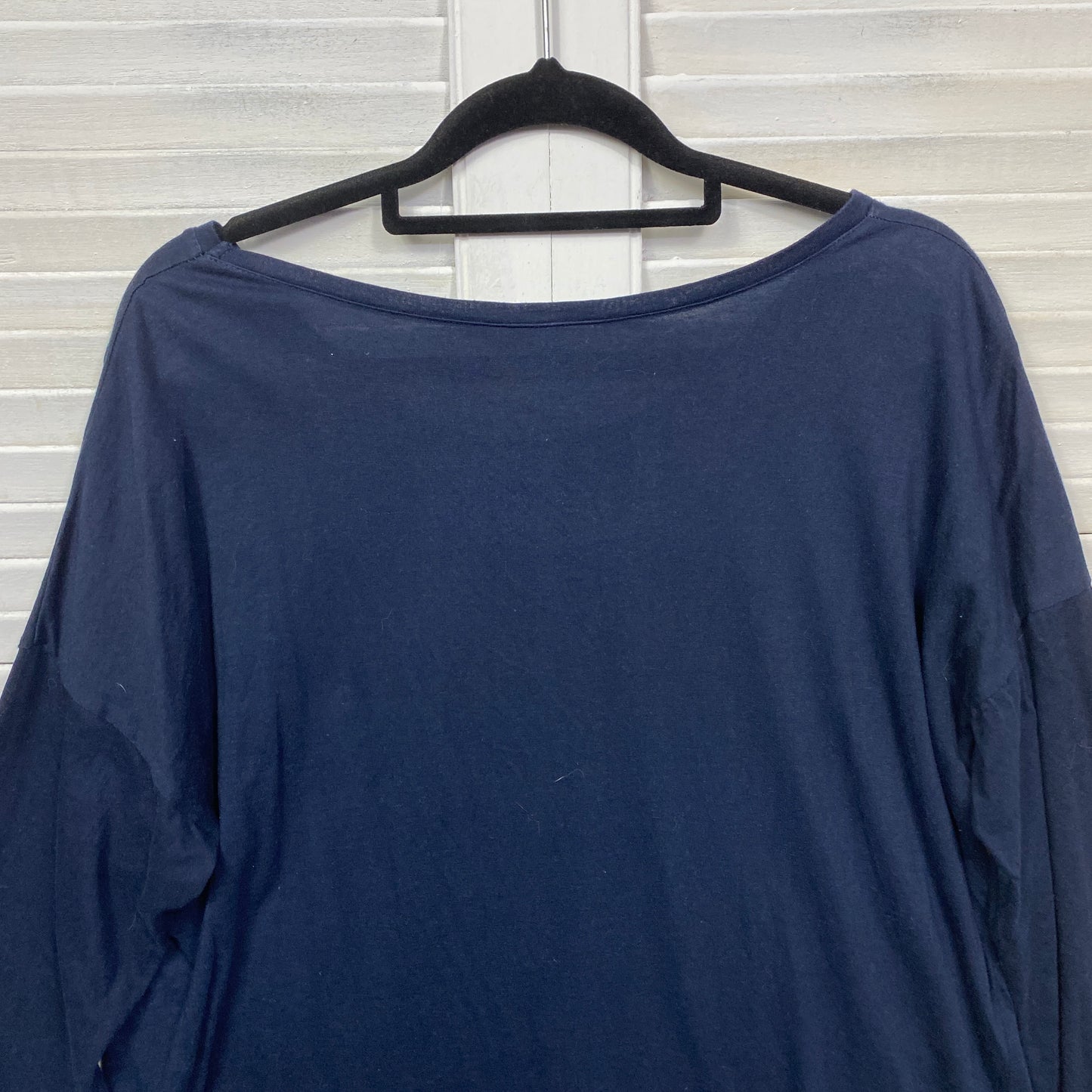 Seed Heritage Top Size XL Blue Long Sleeve Sequins