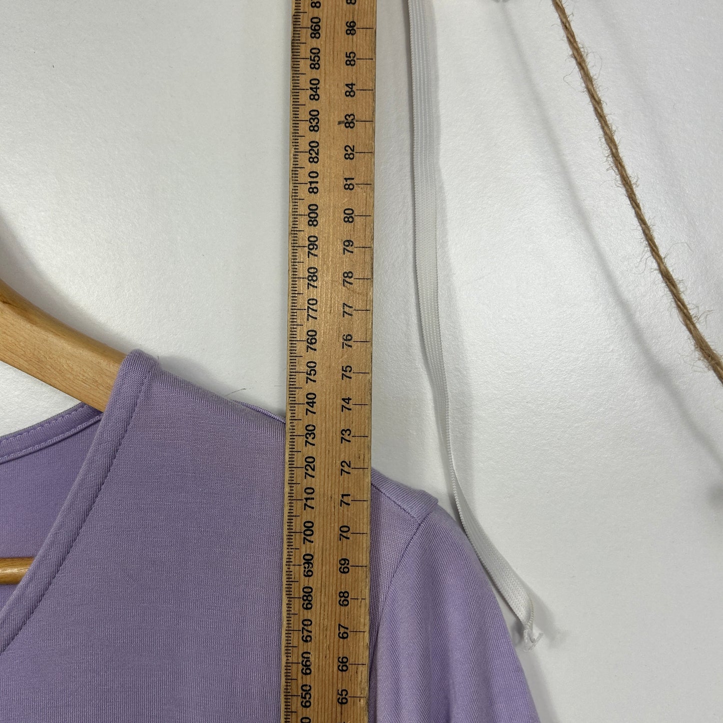 Peach Lilac Smock Top - Size 16