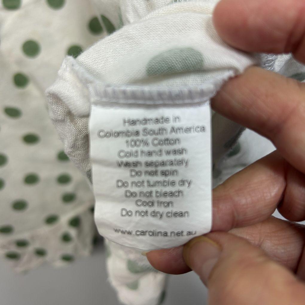 Carolina White Spot Cotton Top - Size M/L