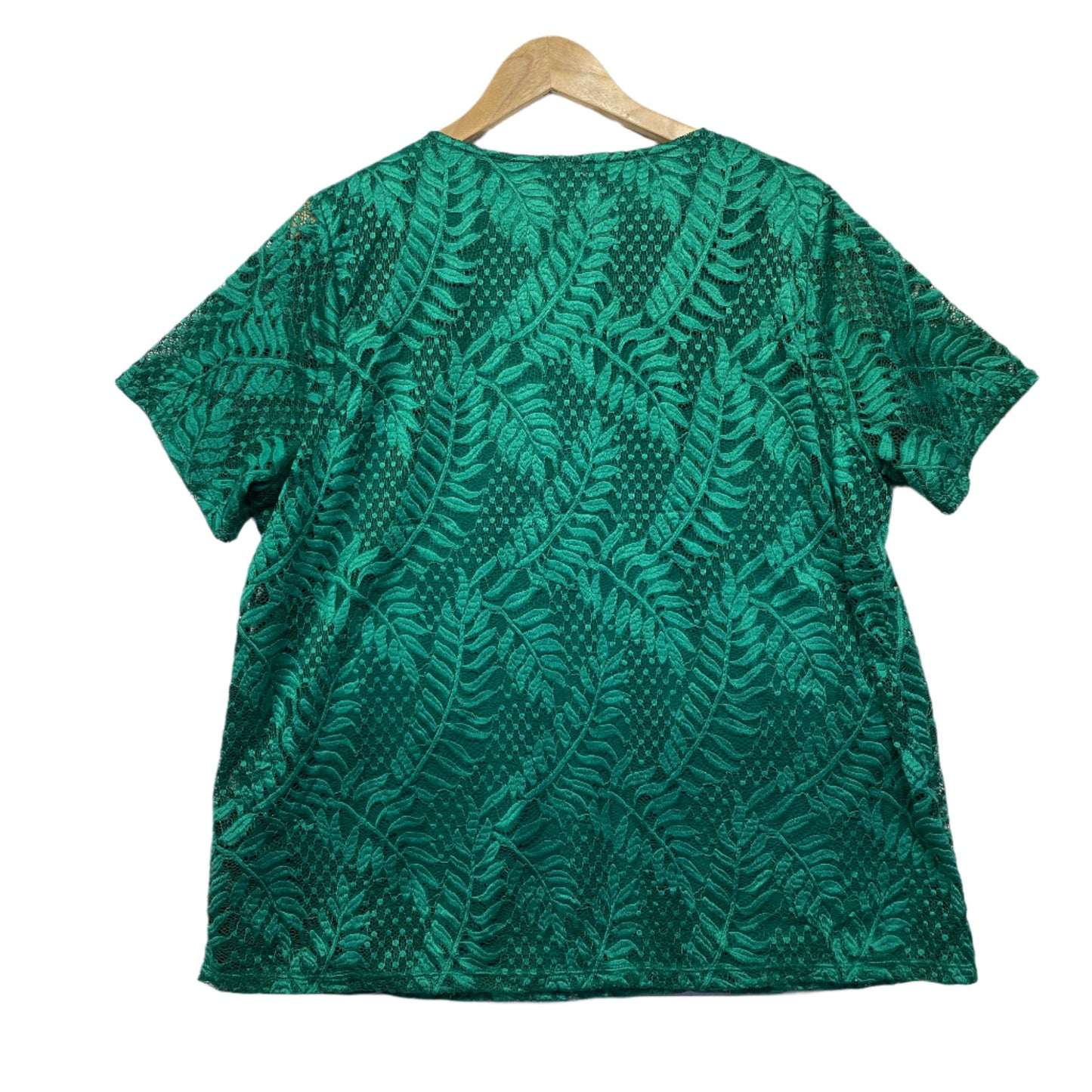 Millers Top Size 20 Green Short Sleeve