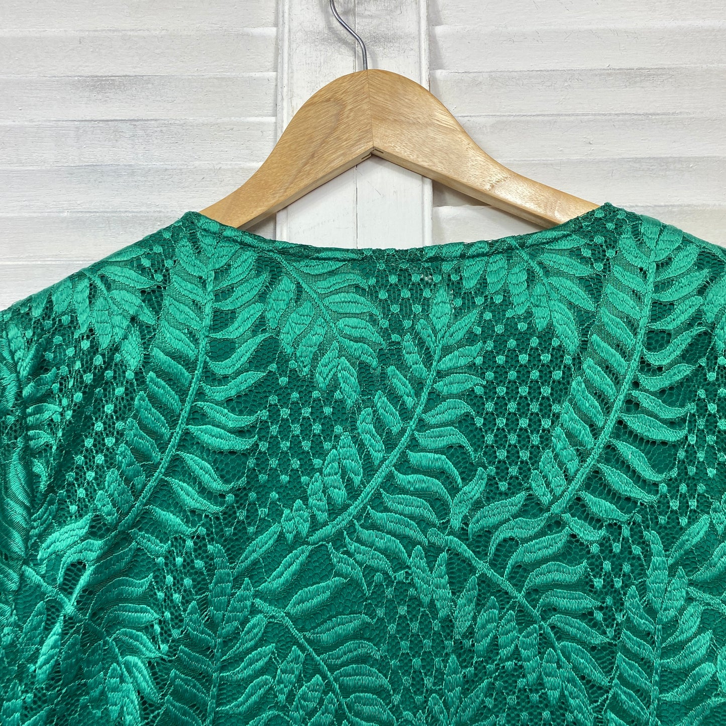 Millers Top Size 20 Green Short Sleeve