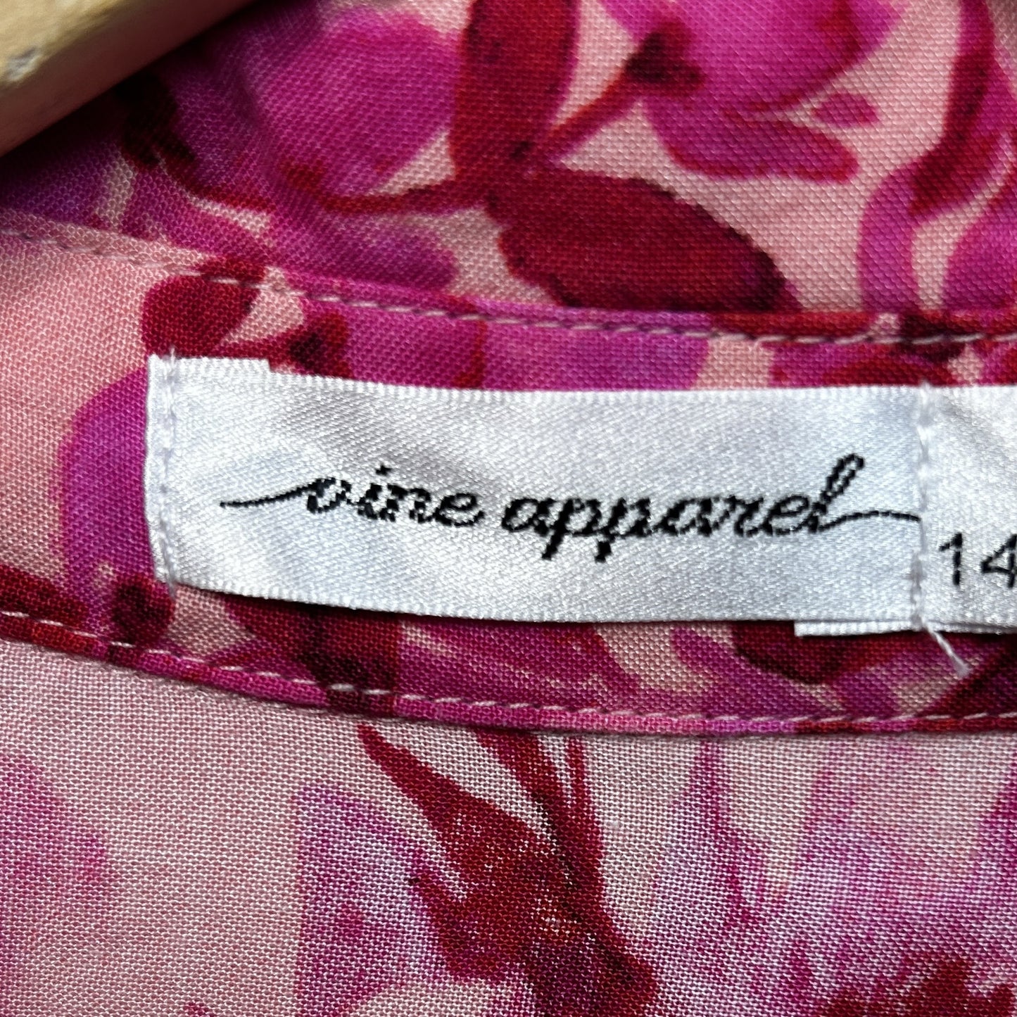Vine Apparel Pink Floral Dress - Size 14