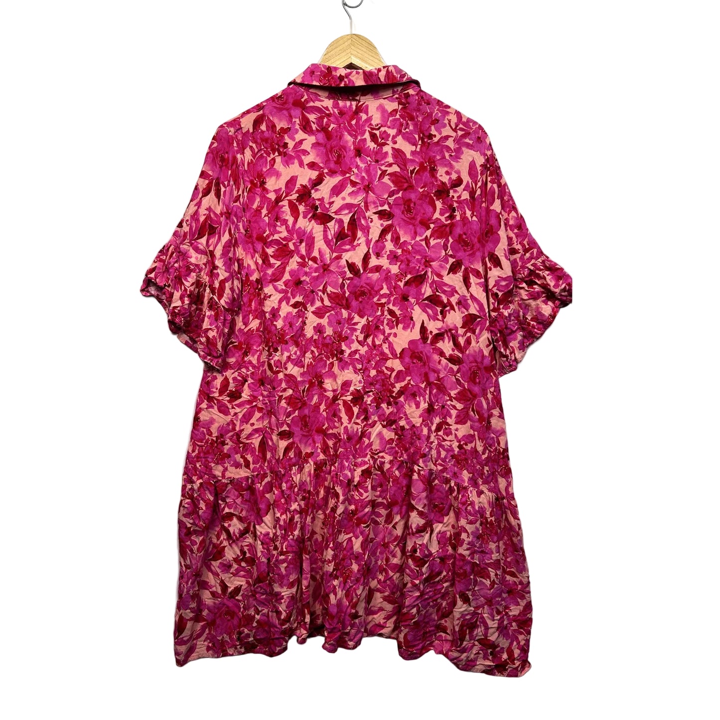 Vine Apparel Pink Floral Dress - Size 14