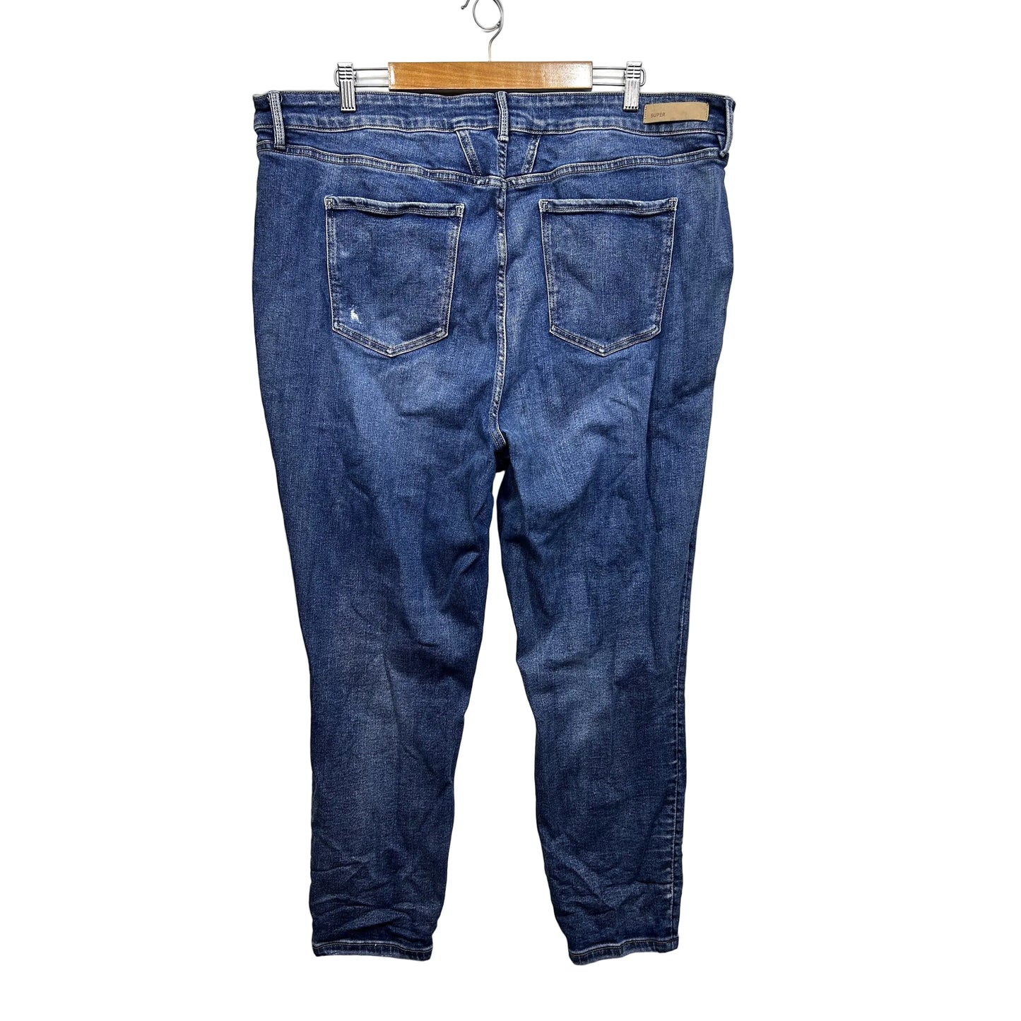 Just Jeans Blue Super Skinny High Rise Ankle Jeans - Size 24