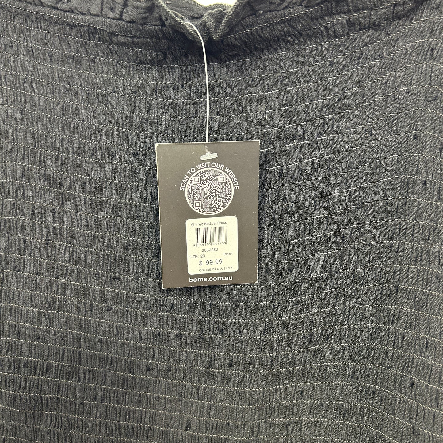 Beme Black Textured Maxi Dress - Size 20