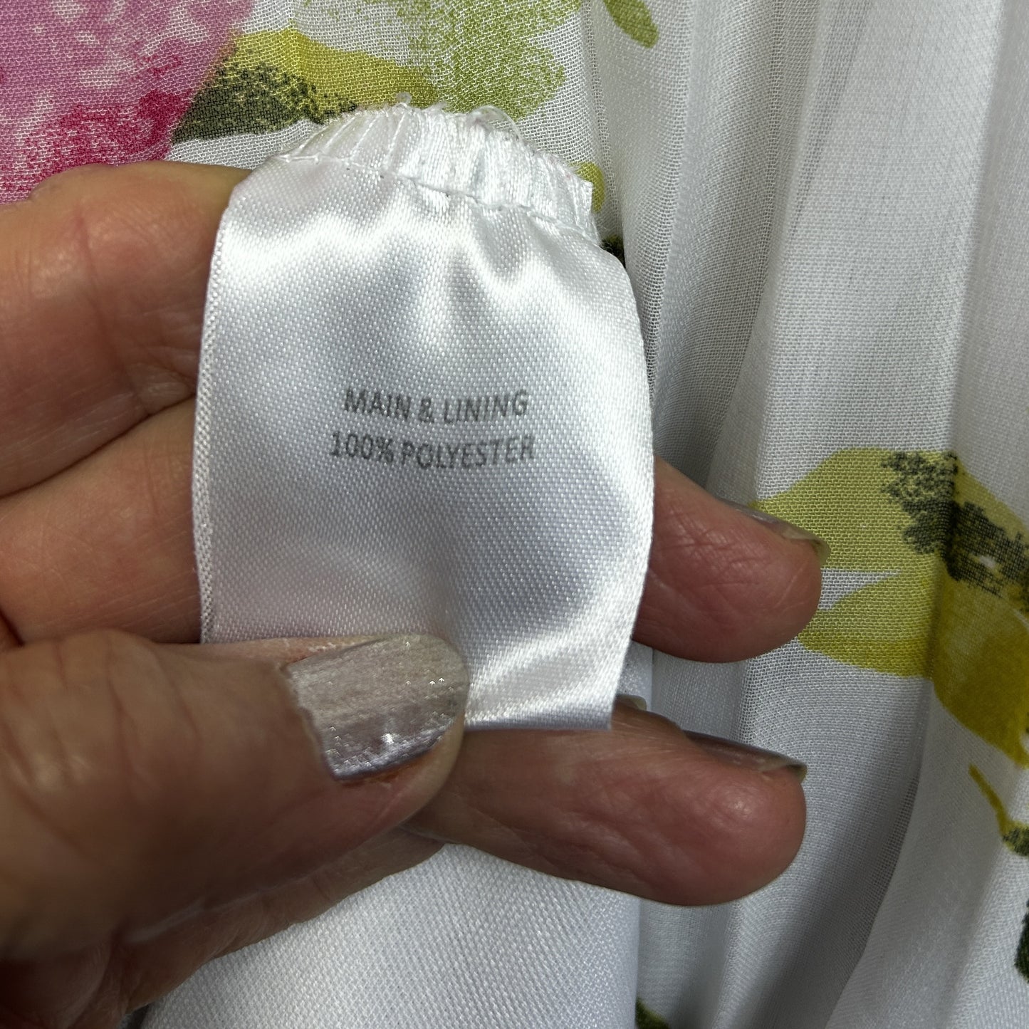 Millers White Floral Pleated Dress - Size 18