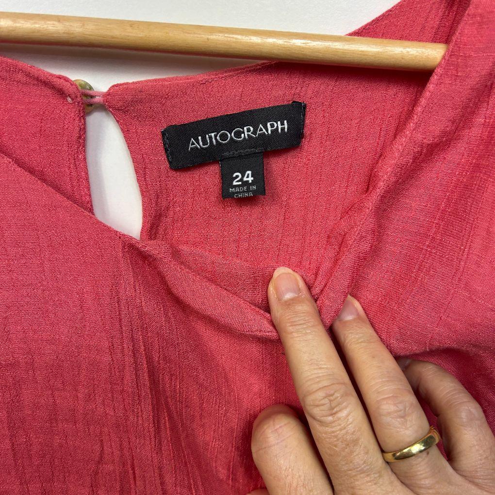 Autograph Coral Top - Size 24