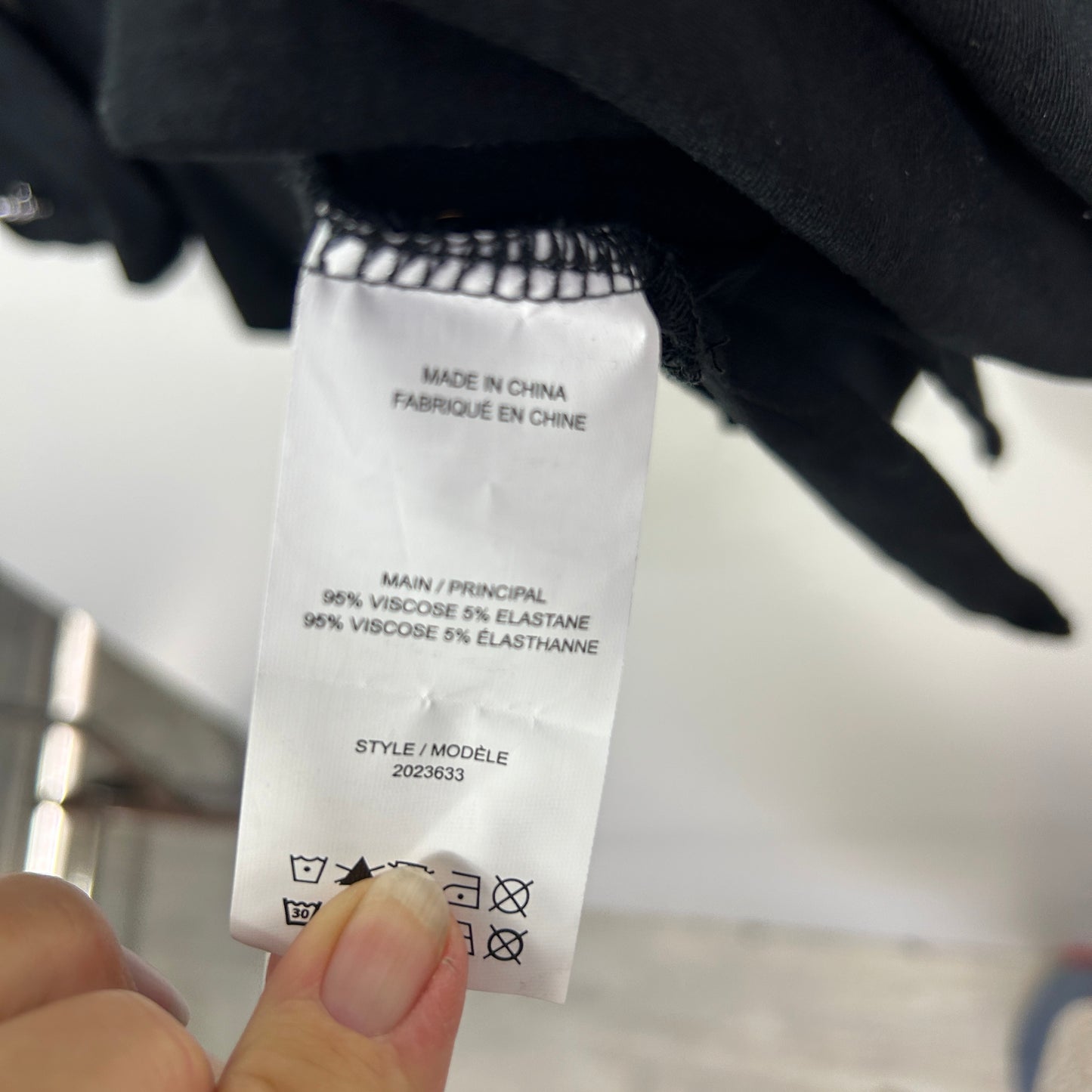 Autograph Black Split Sleeve Top - Size 22/24