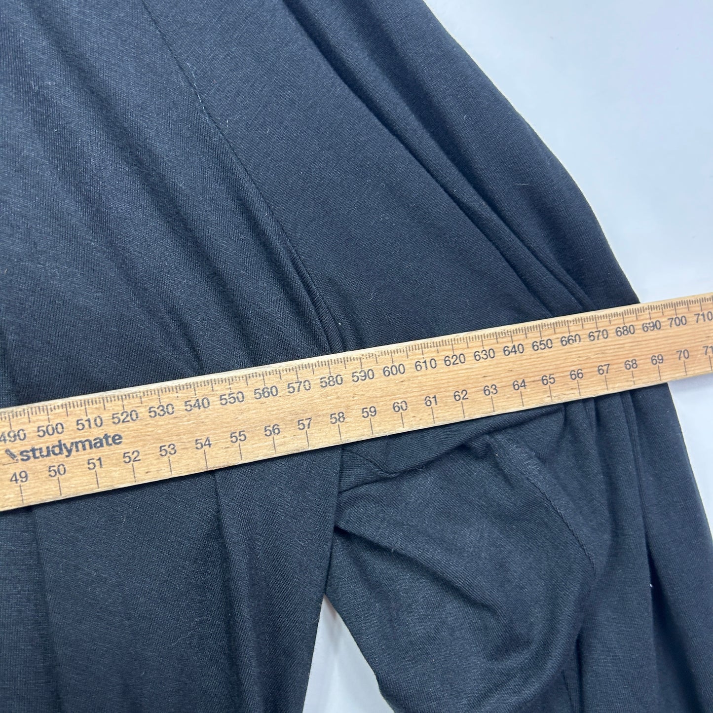 Autograph Black Split Sleeve Top - Size 22/24