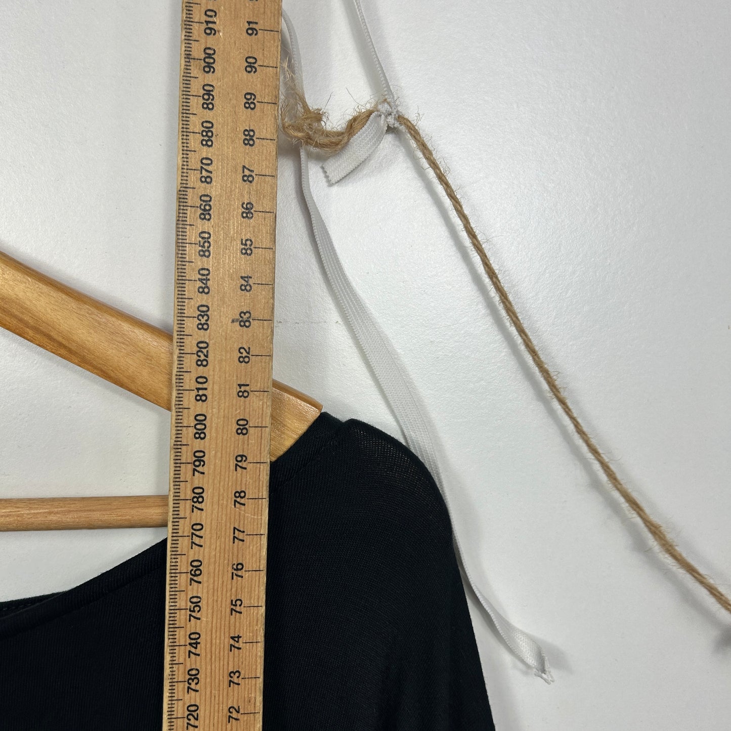 Autograph Black Split Sleeve Top - Size 22/24