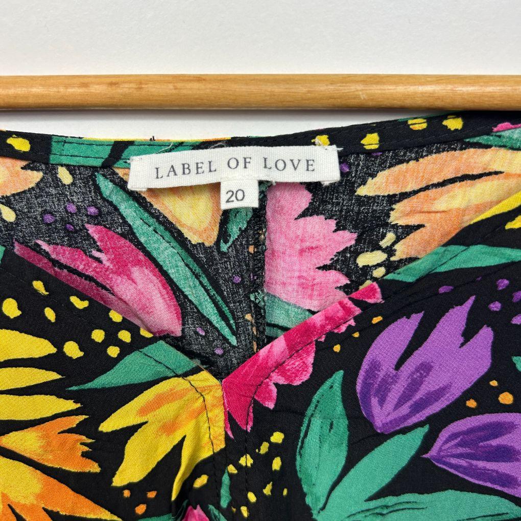 Label Of Love Multicoloured Floral Top - Size 20