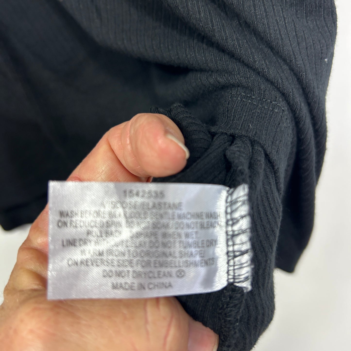 Isobelle Black Textured Tank Top - Size 26