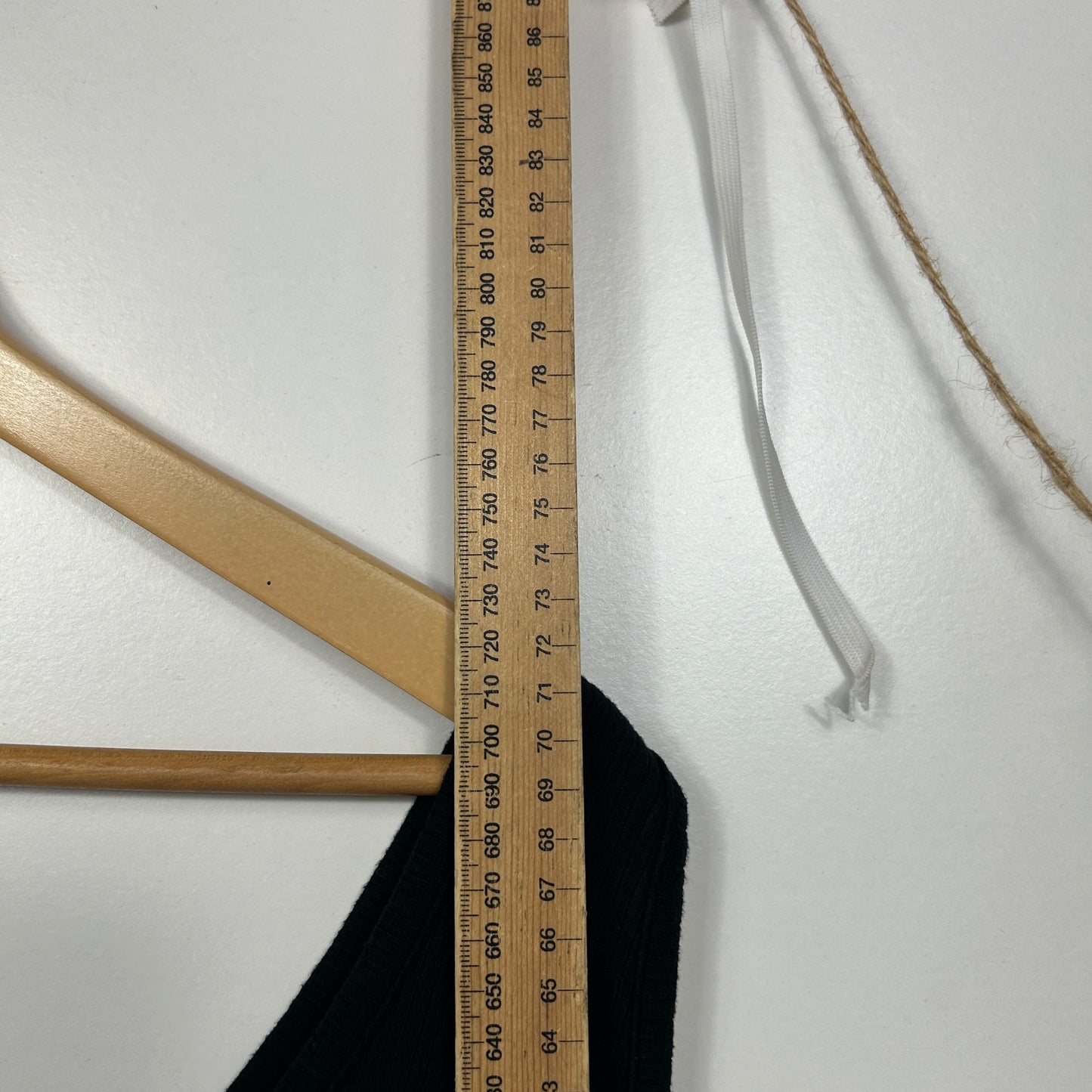 Isobelle Black Textured Tank Top - Size 26