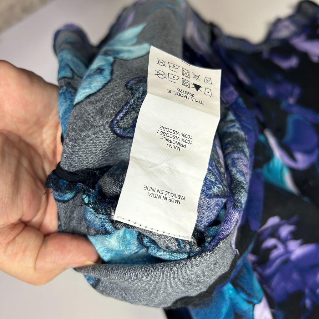 Autograph Navy Floral Top - Size 16
