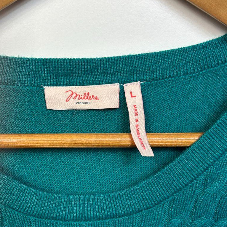 Millers Teal Top - Size L