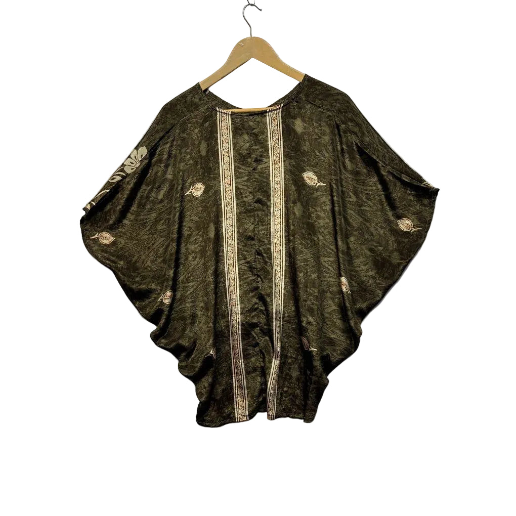 Amy & Ella Gold Silk Top - Size M/L