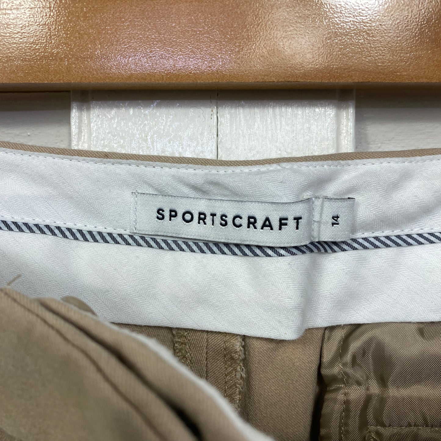 Sportscraft Pants Size 14 Beige Zip Fly Pockets