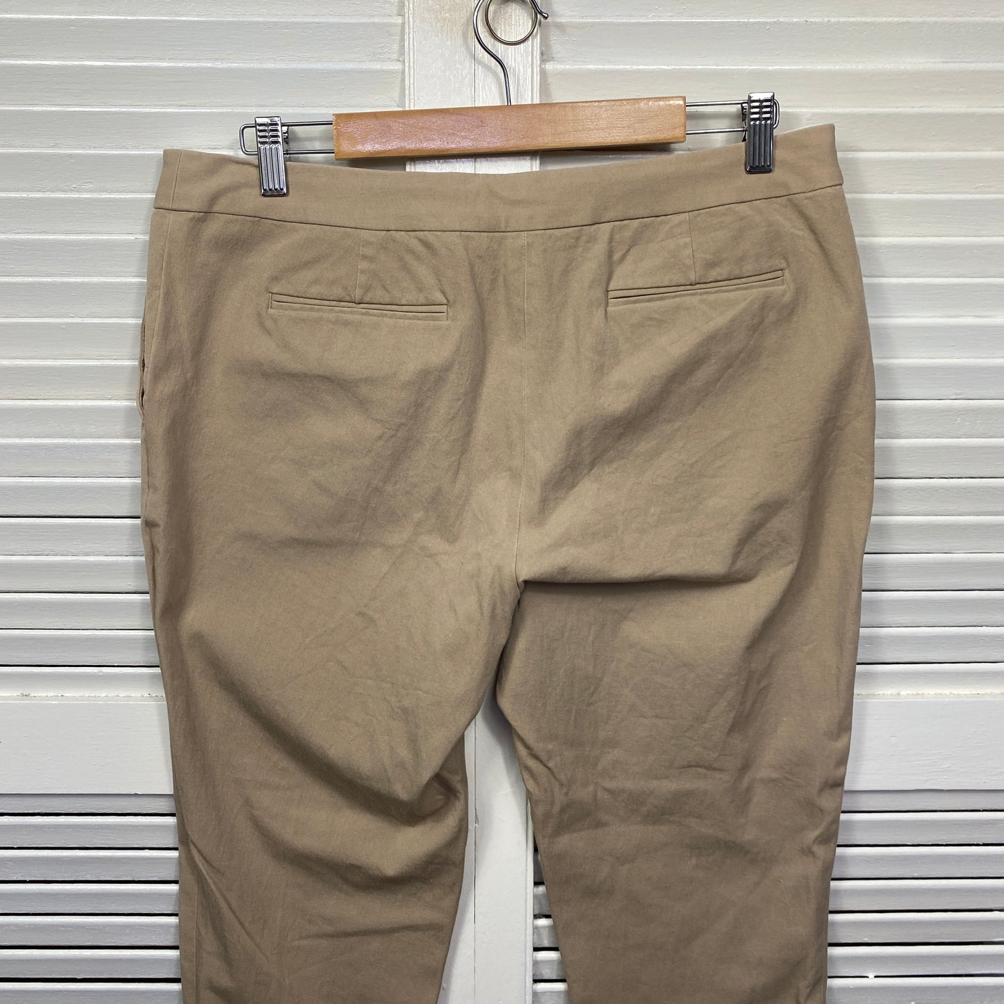 Sportscraft Pants Size 14 Beige Zip Fly Pockets