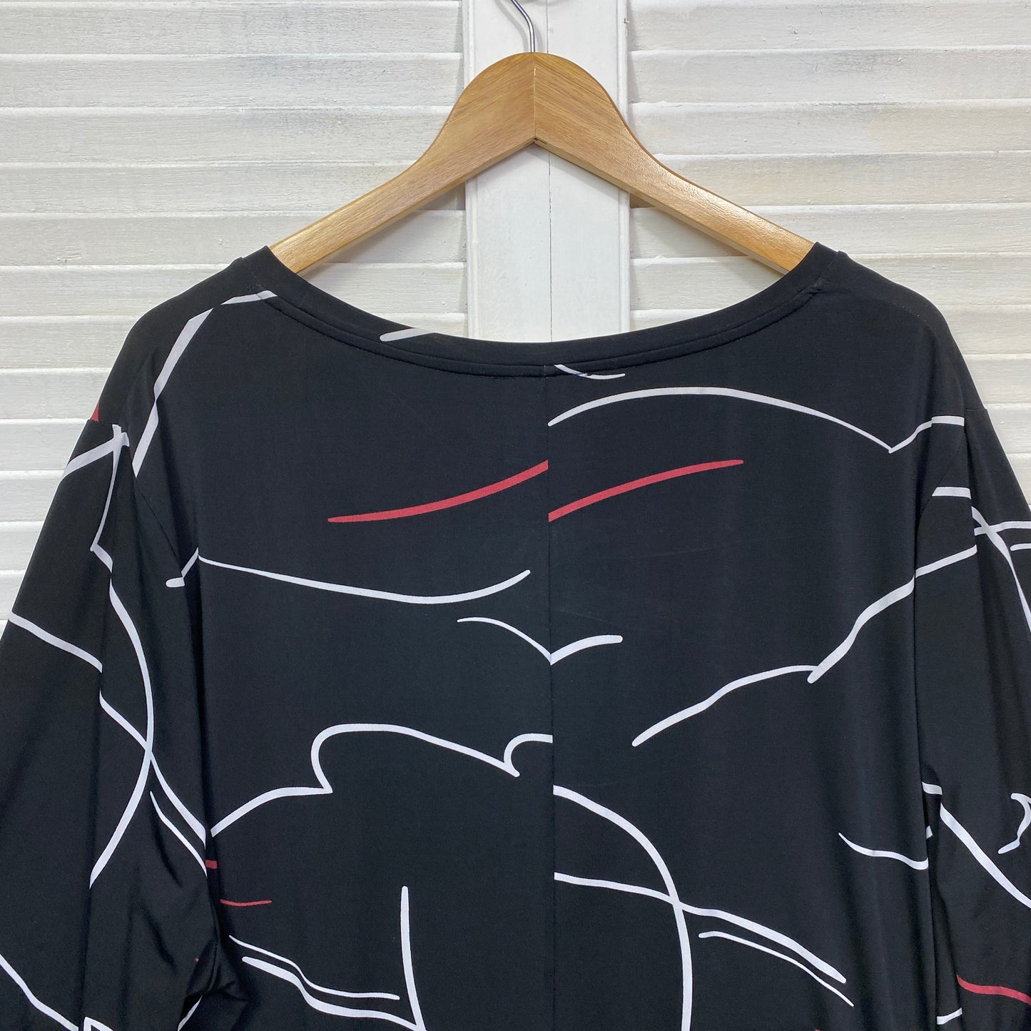 Regatta Top Size 24 Plus Black Long Sleeve Tunic