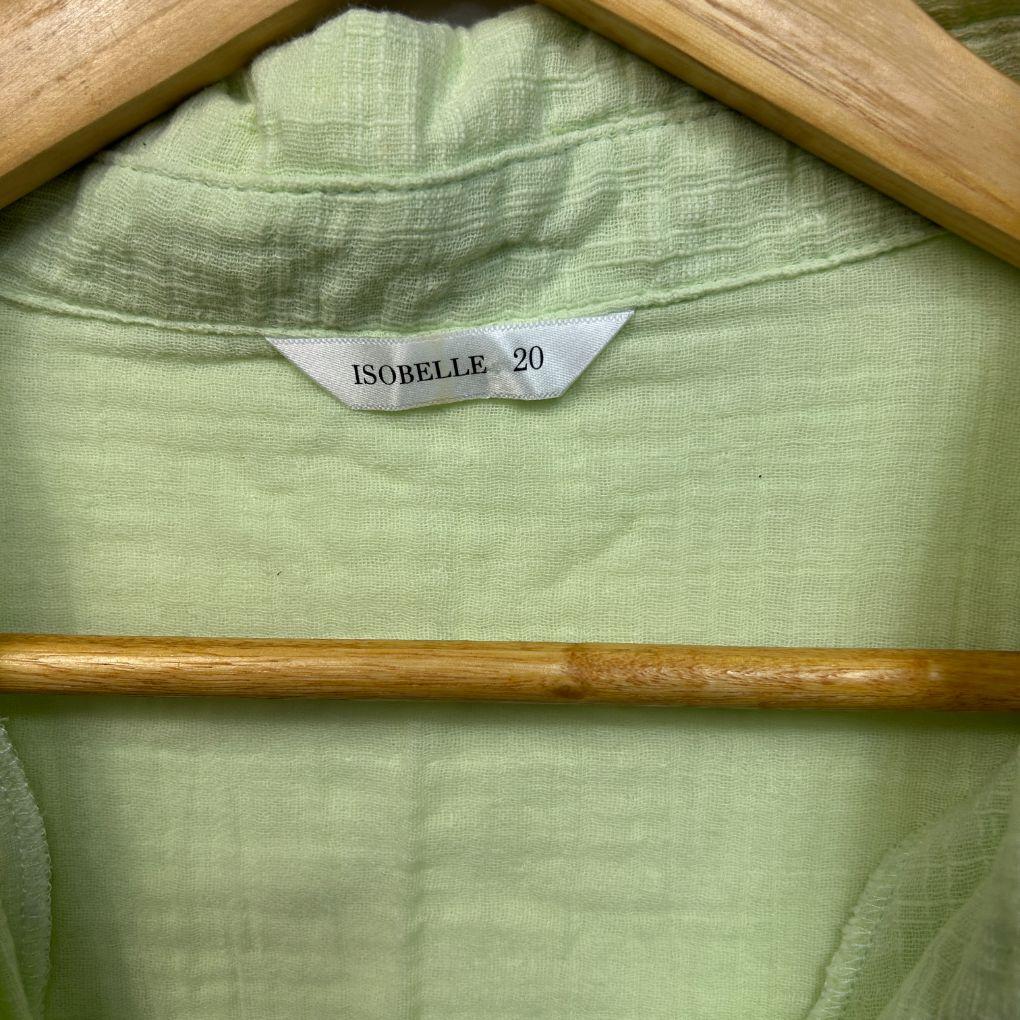 Isobelle Green Cotton Shirt - Size 20