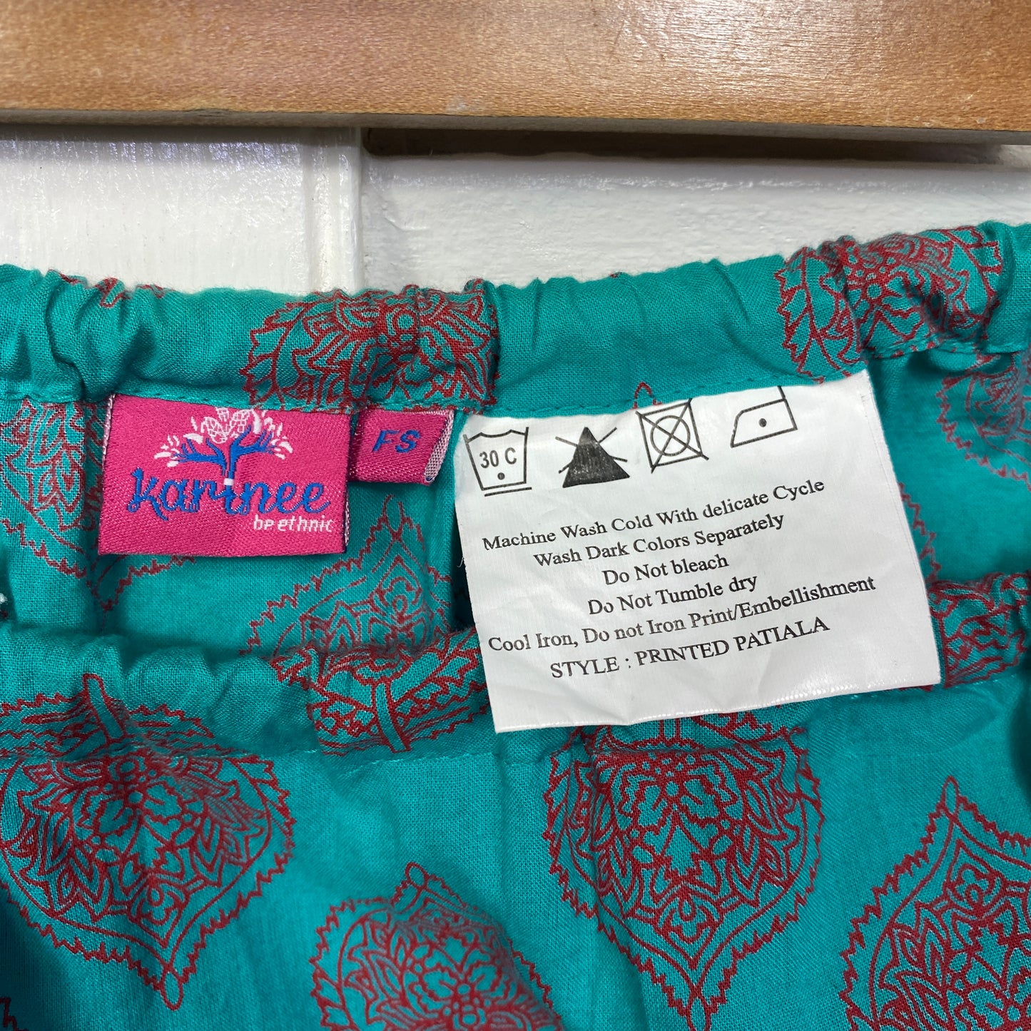 Boho Harem Pants Size One Size 12 14 16 Teal Drop Crotch