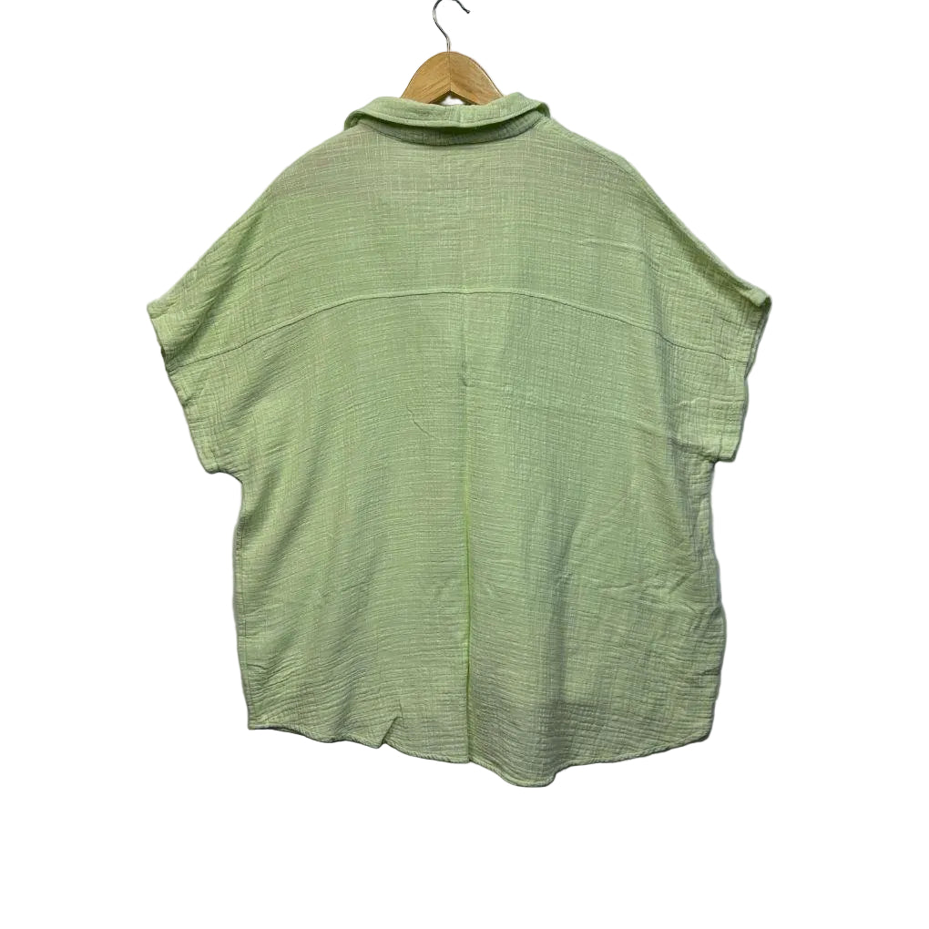 Isobelle Green Cotton Shirt - Size 20