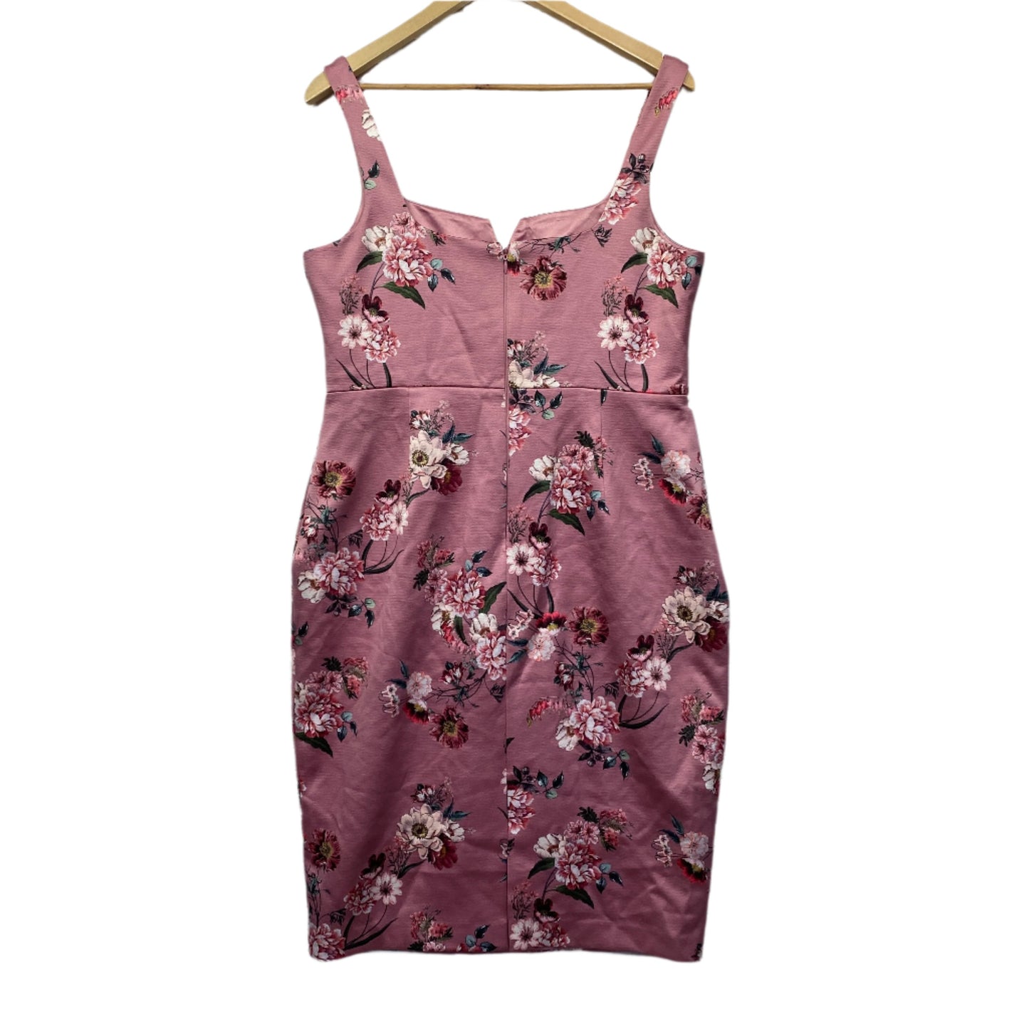 Forever New Dress Size 18 Pink Floral Cocktail Sleeveless Pencil