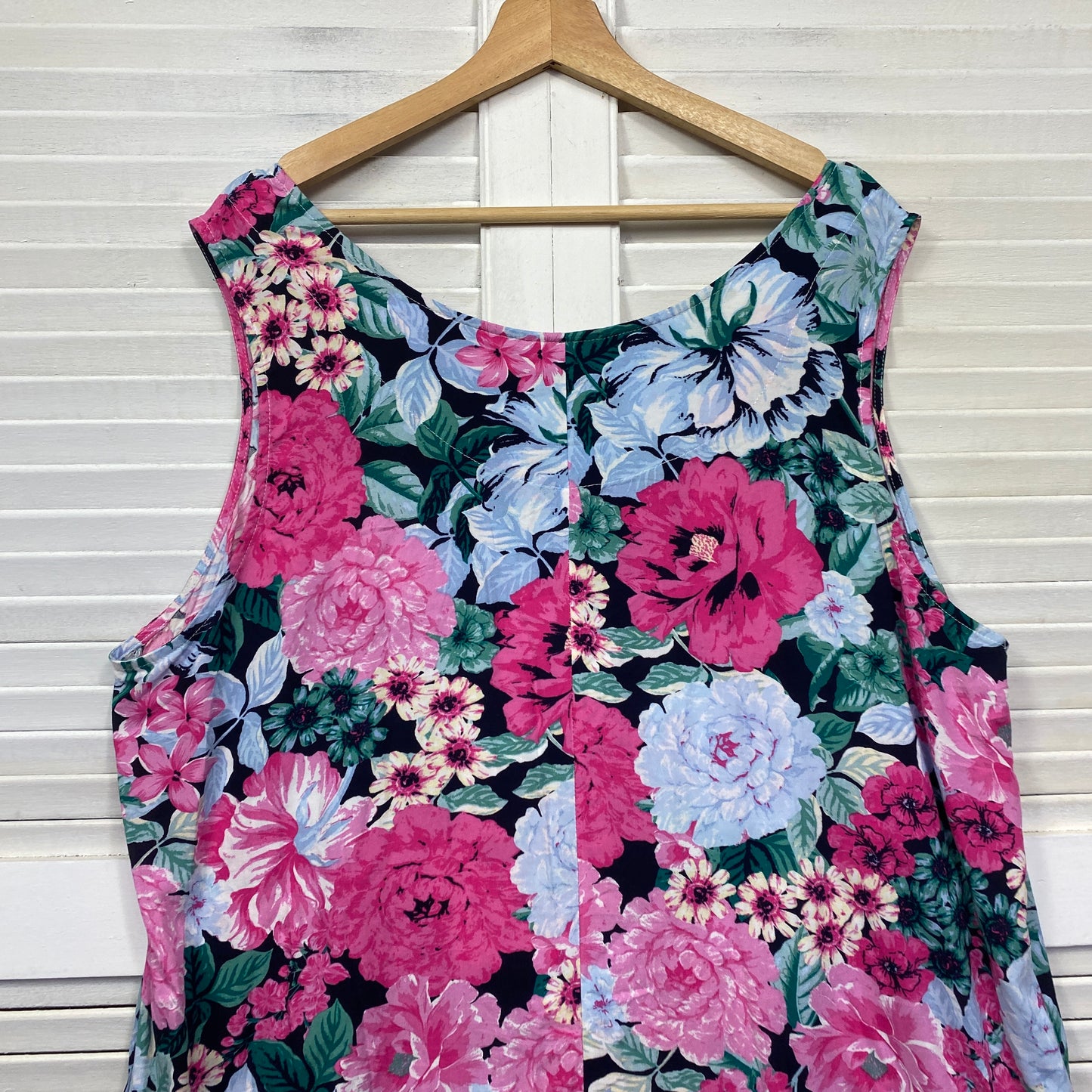 Autograph Dress Size 18 Multicoloured Floral Sleeveless Pockets