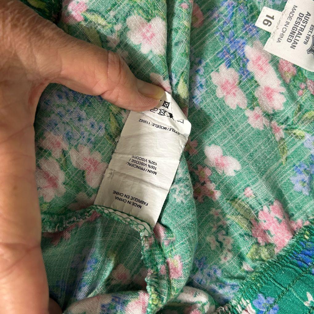 Rivers Green Floral Maxi Skirt - Size 16