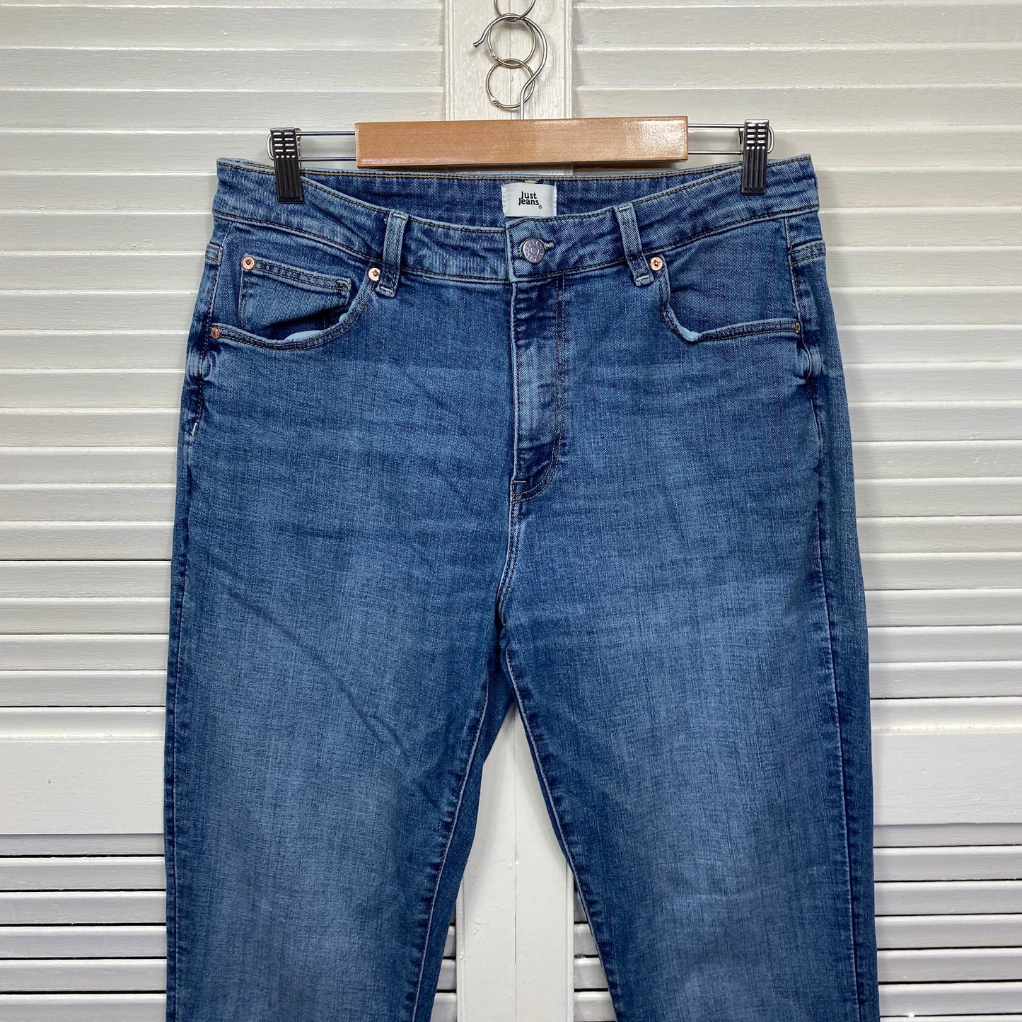 Just Jeans Boyfriend Jeans Size 14 Mid Rise Ankle Length