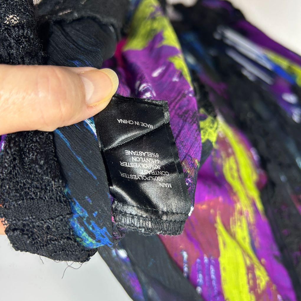 Taking Shape Sheer Top Layer Dress - Size 24 (Fault)