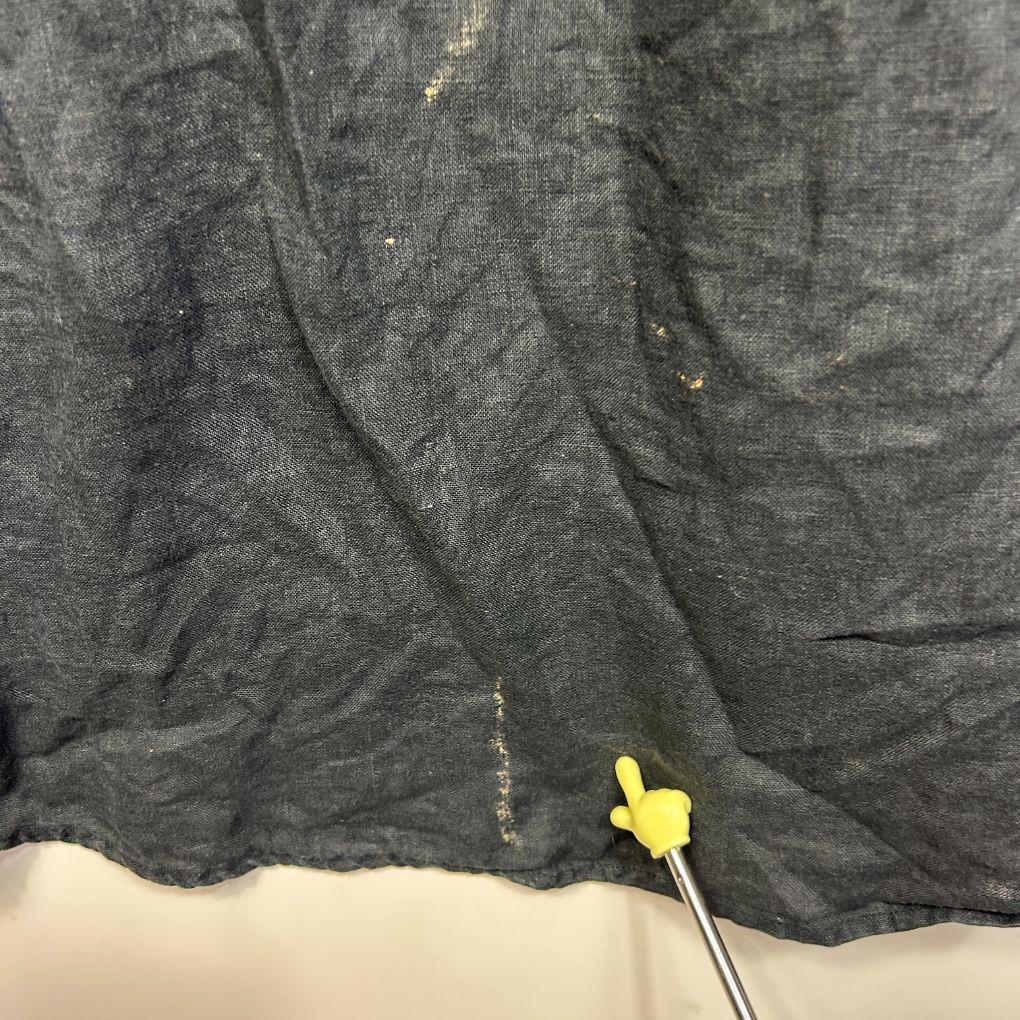 Target Curve Black Linen Top - Size 22 (fault)