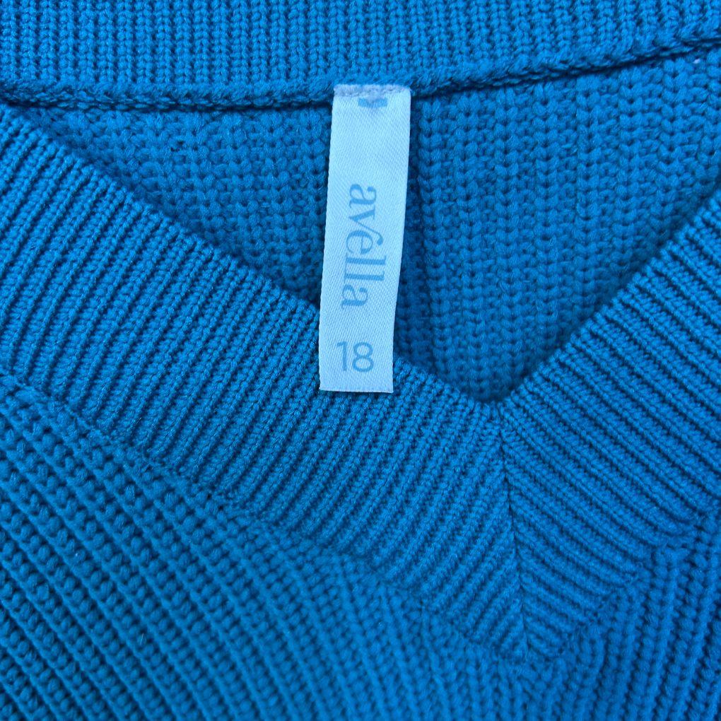 Avella Teal Jumper - Size 18 (faults)