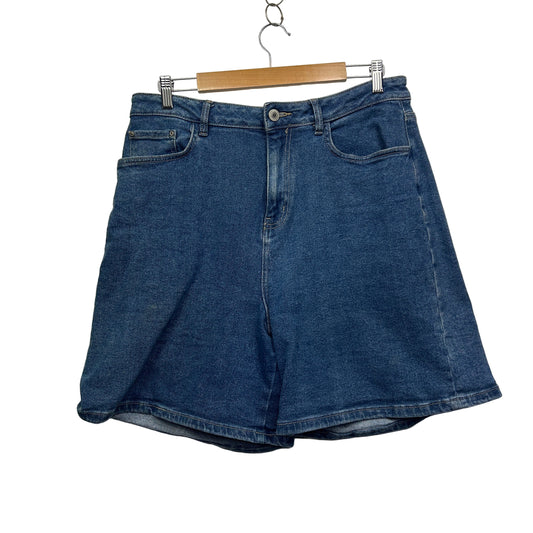 Anko Denim Shorts Size 16 Blue Pockets Zip Fly