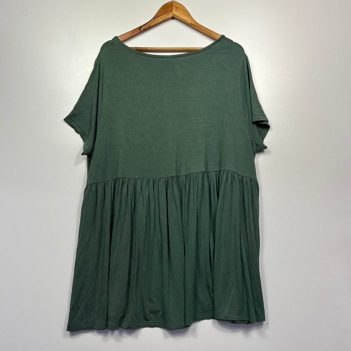 Peach Green Smock Top - Size 18/20
