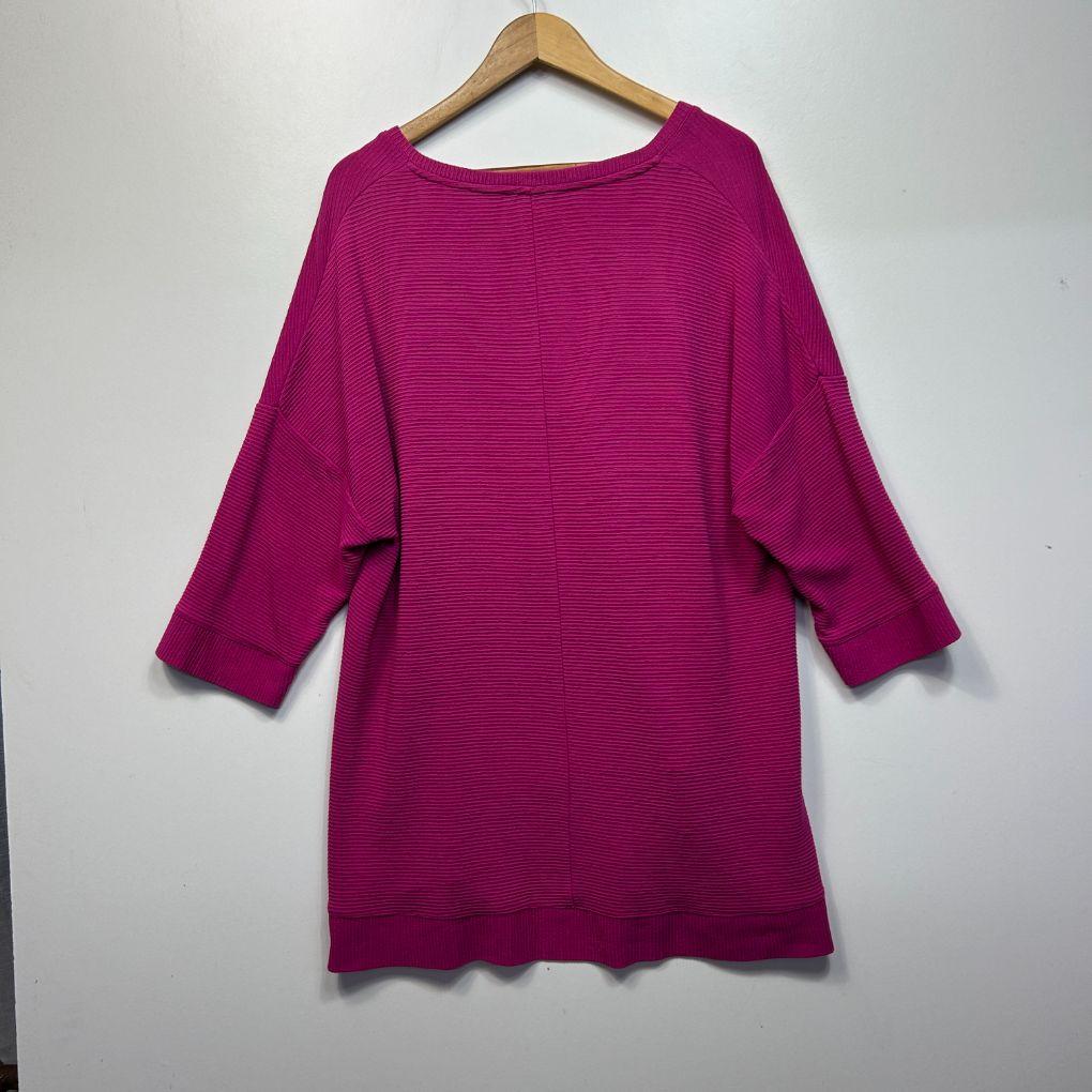 Virtuelle Magenta Casual Top - Size 18/M