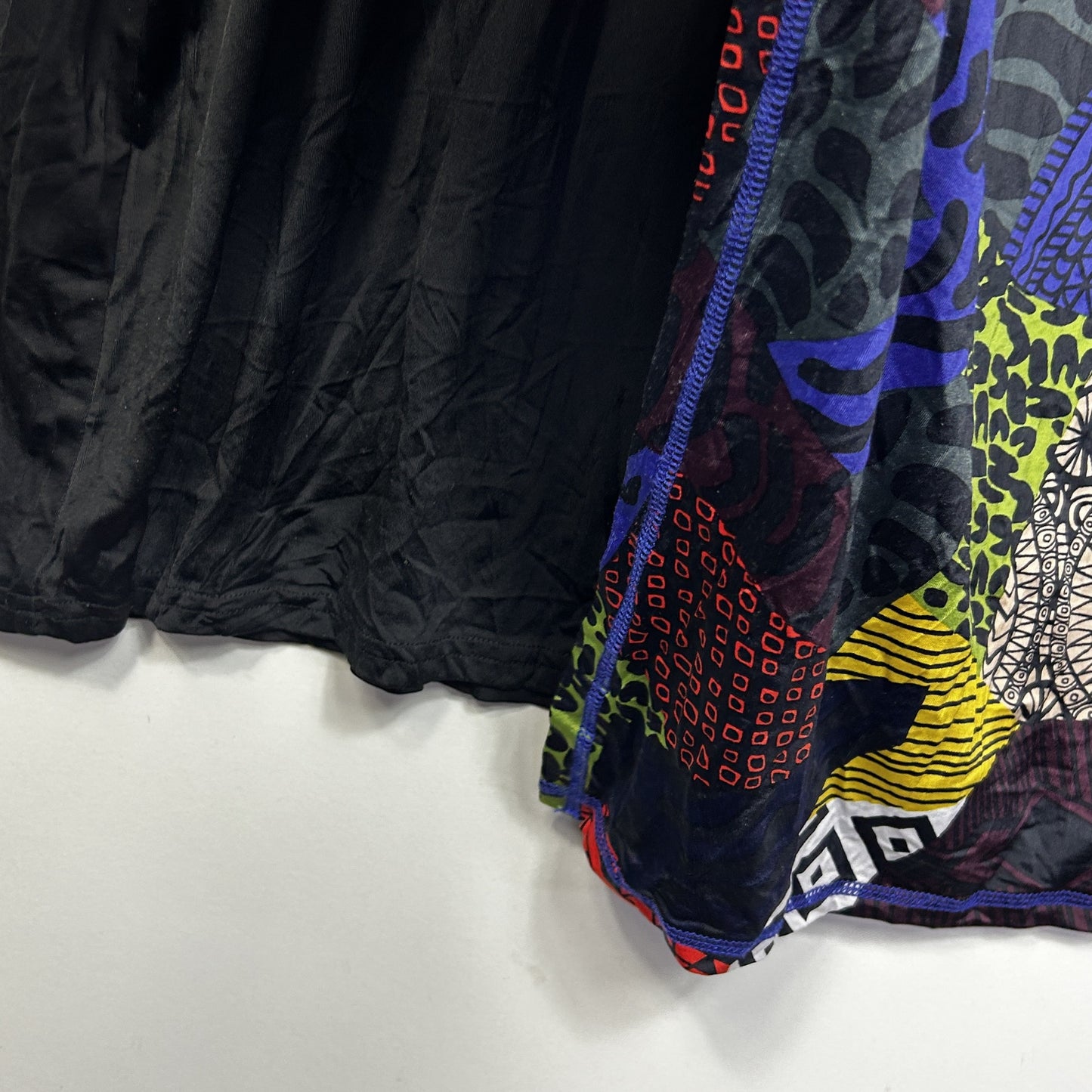 Taking Shape Black Multicoloured Top - Size 16/S