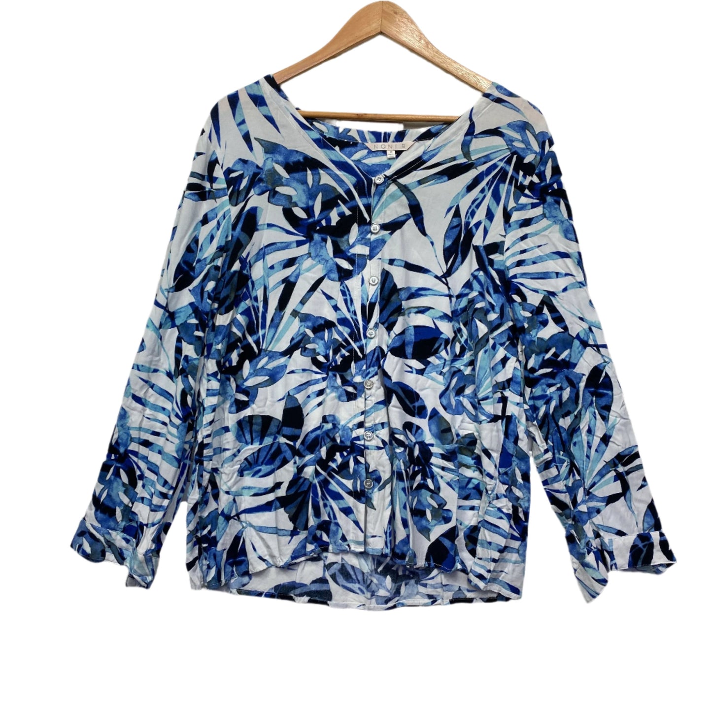 Noni B Top Size 18 Long Sleeve Floral