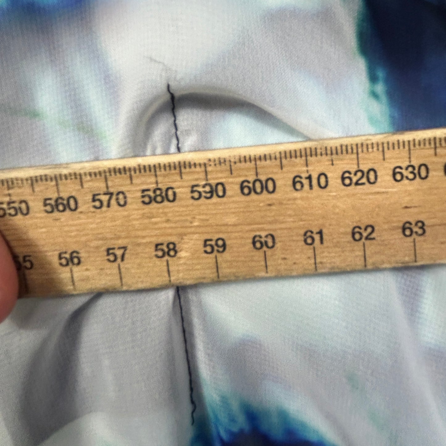 Rockmans Blue Tie-Dye Sheer Kaftan - Size L/XL