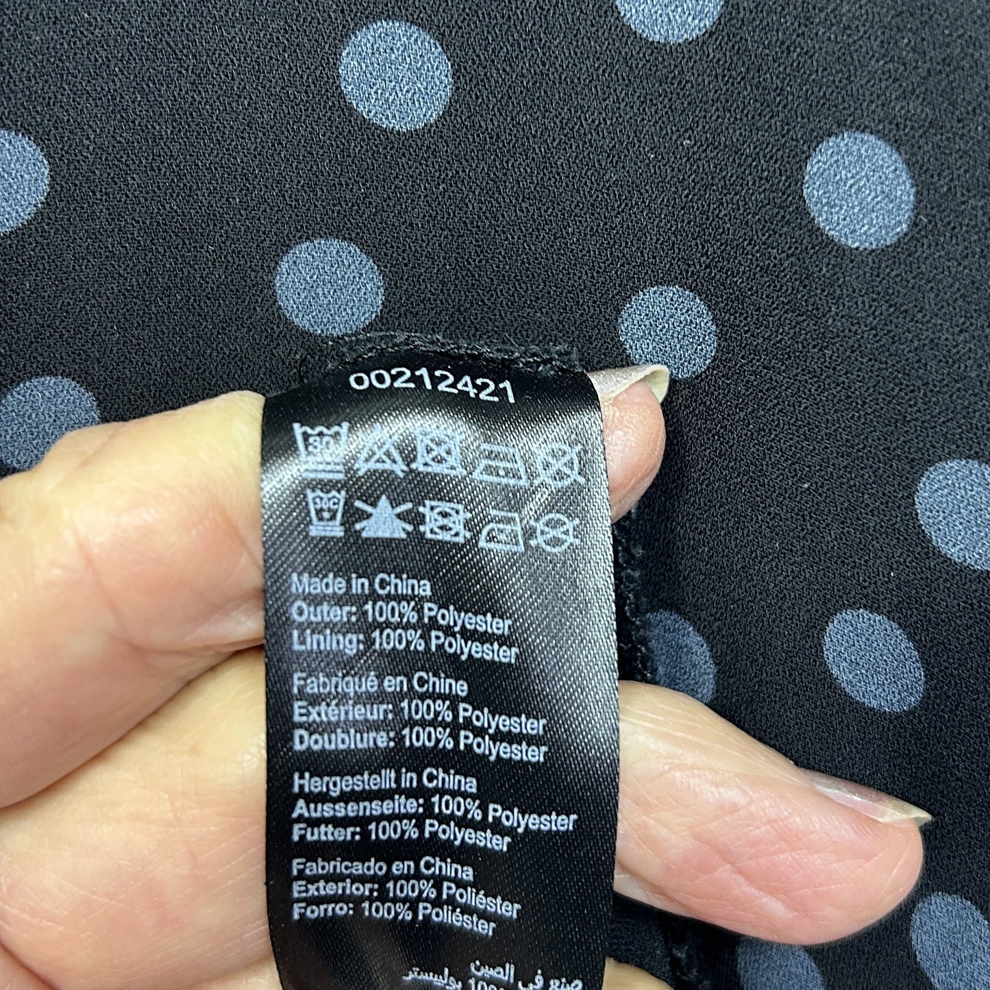 City Chic Black Polka Dot Dress - Size 24/XXL