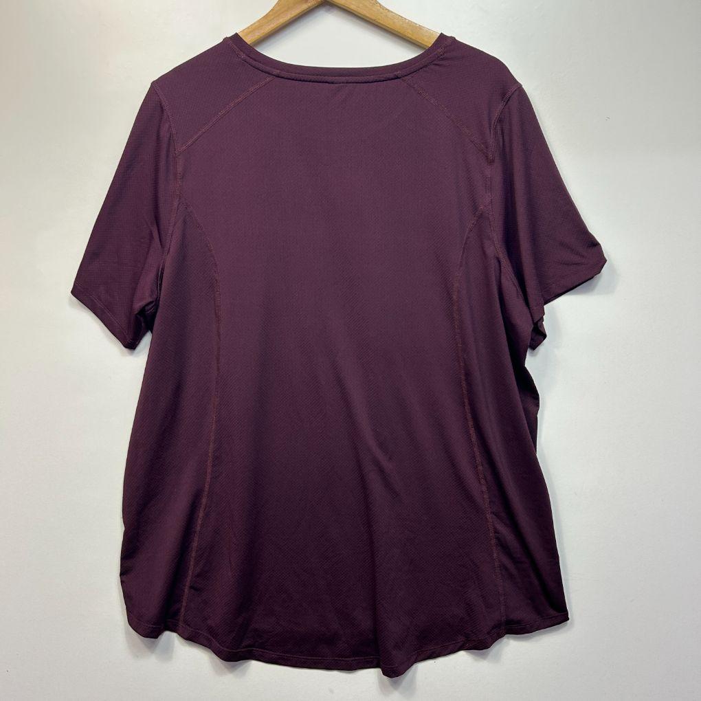 Anko Curve Activewear Maroon Top - Size 22
