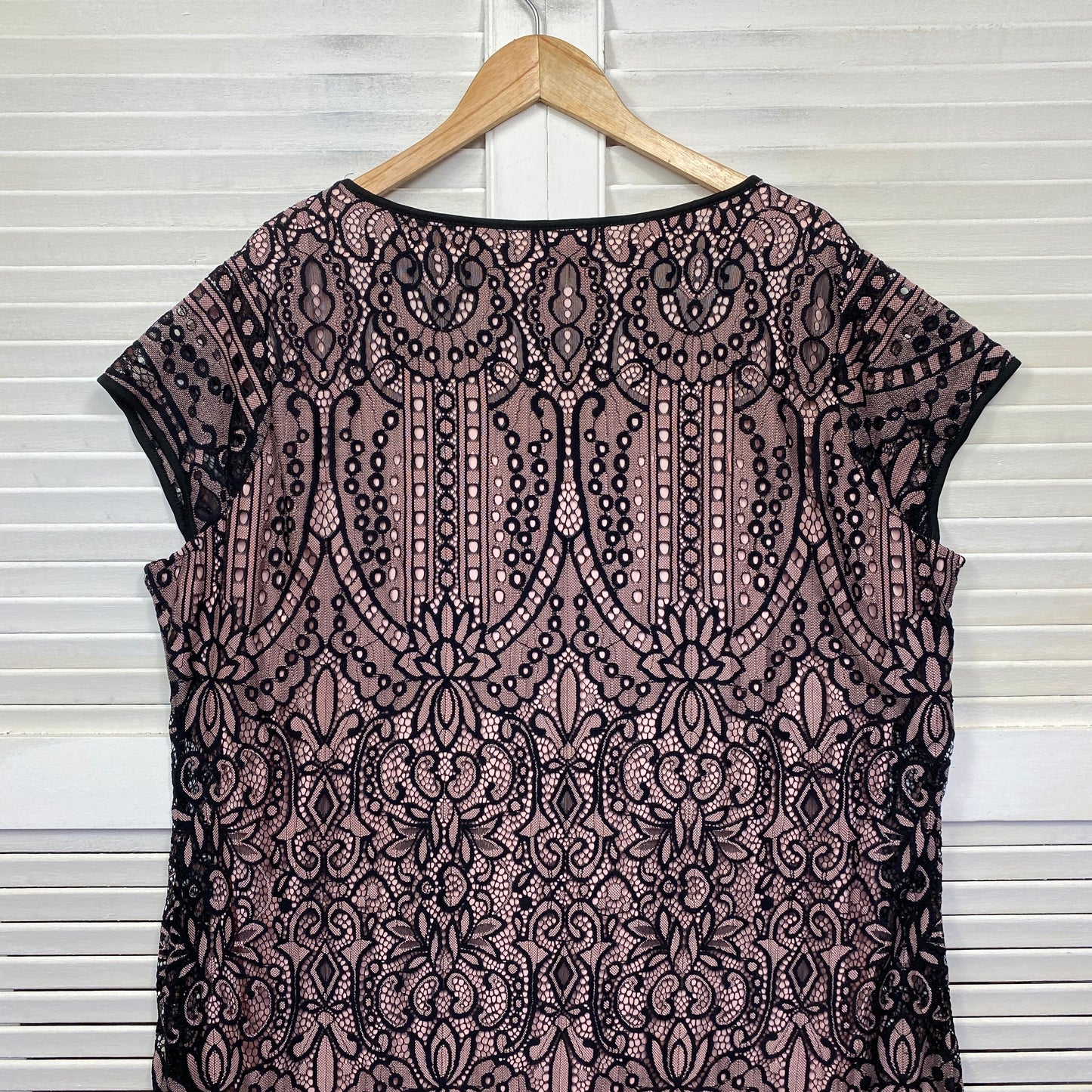 Millers Dress Size 22 Lace Overlay Black Pink Cocktail New