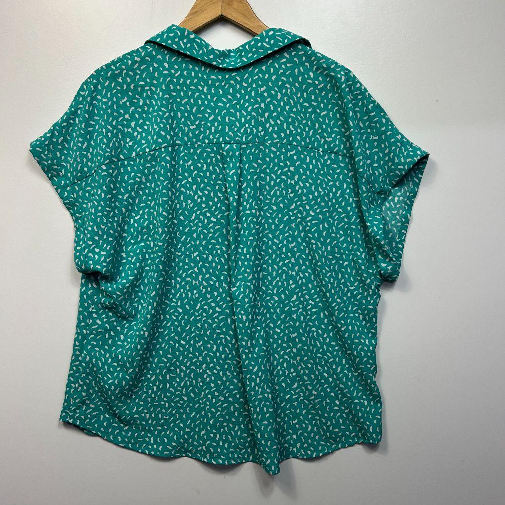Rockmans Green Blouse - Size 18