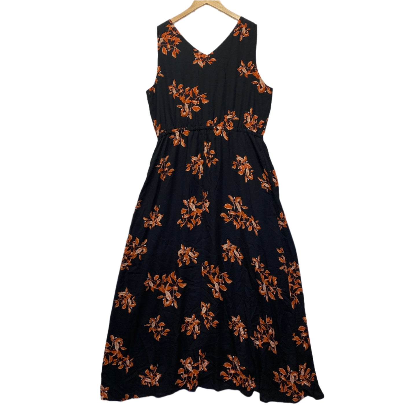 Table Eight Dress Size 16 Black Floral Sleeveless Cocktail