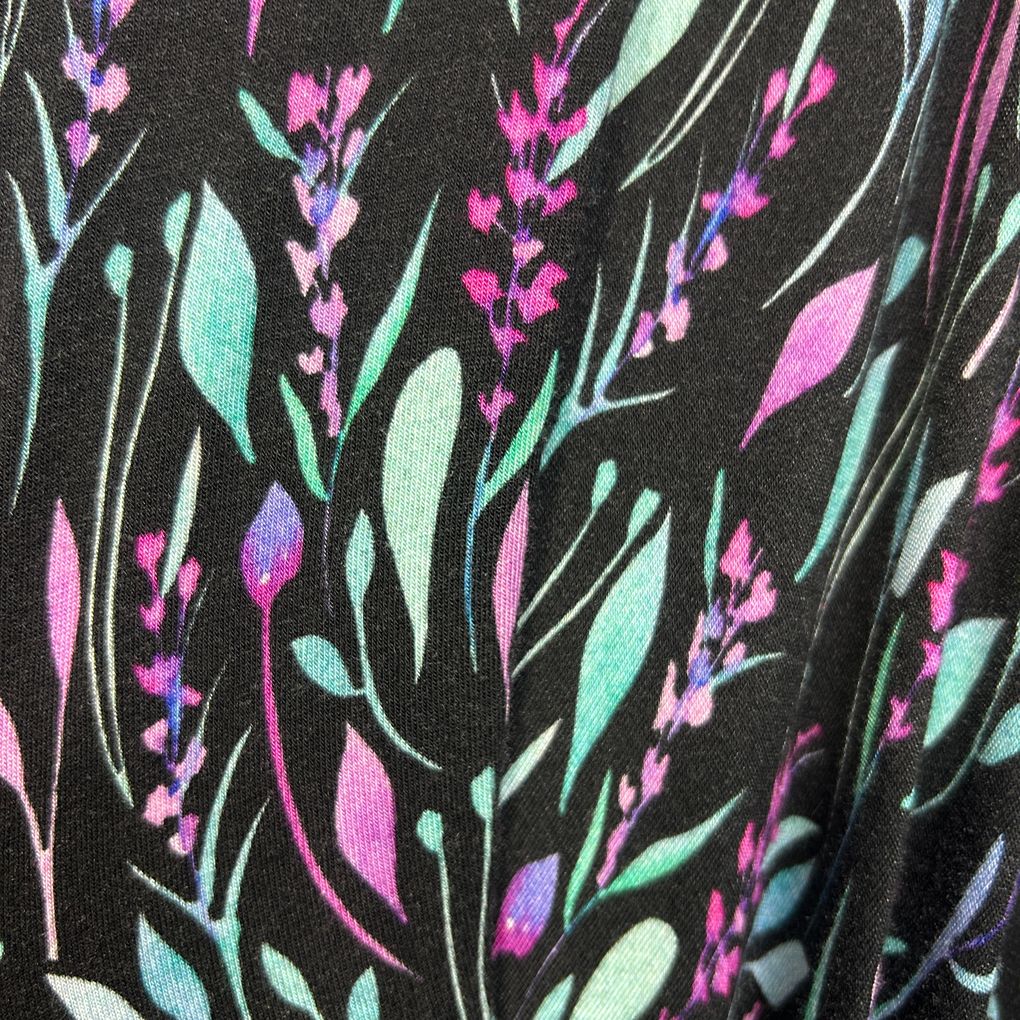 Curvaceous Black Floral Dress - Size 24/2XL