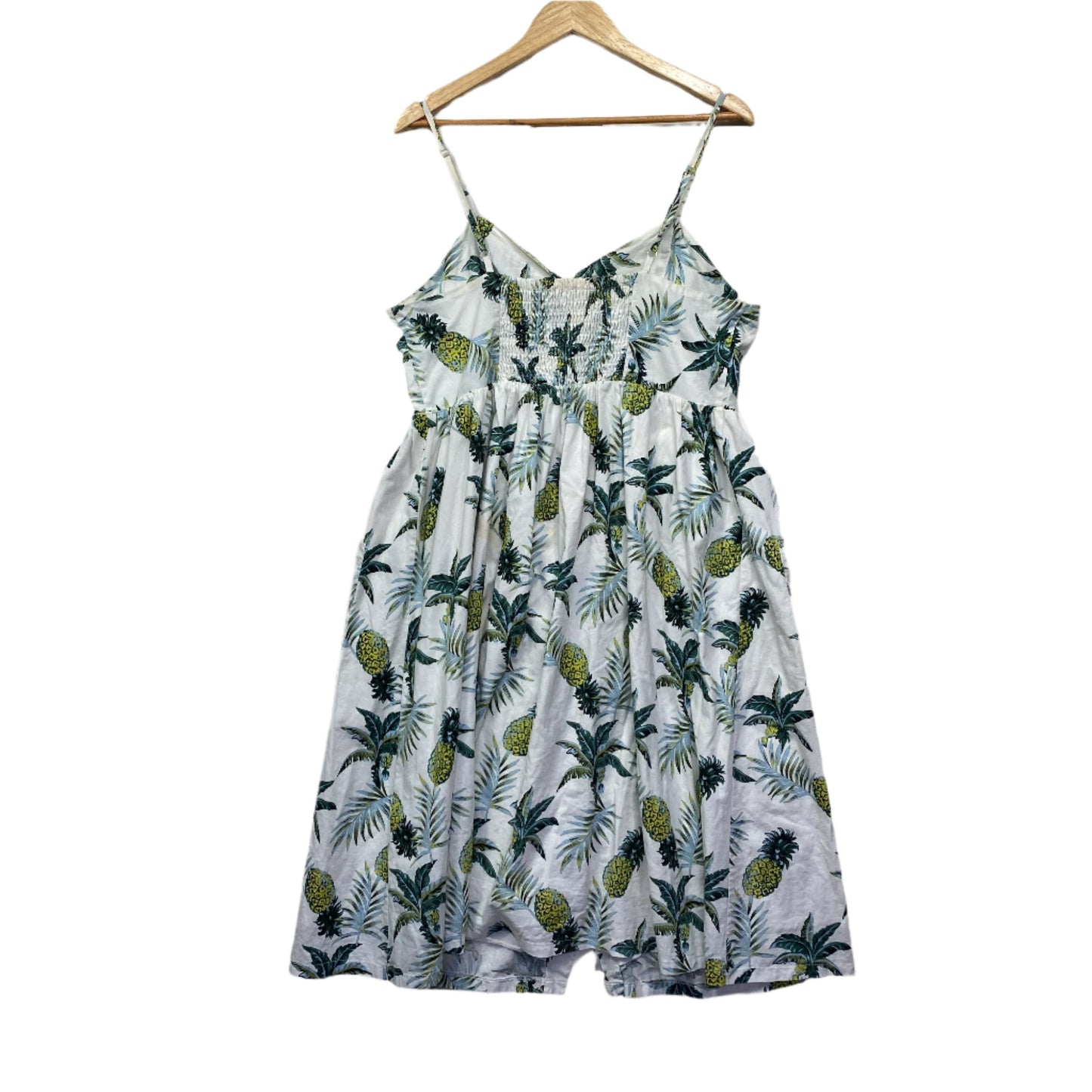 Caroline Morgan Dress Size 16 Sleeveless Pineapples Floral