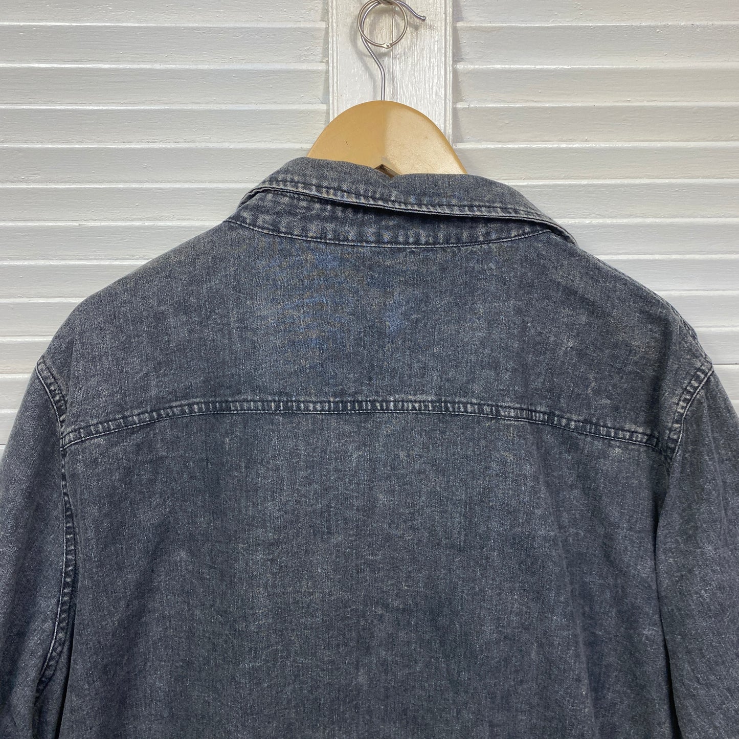 Yours Clothing Denim Shacket Jacket Top Size 30 32 Grey New