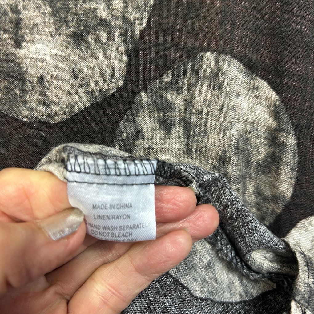Willow Tree Black Linen Dress - Size 18