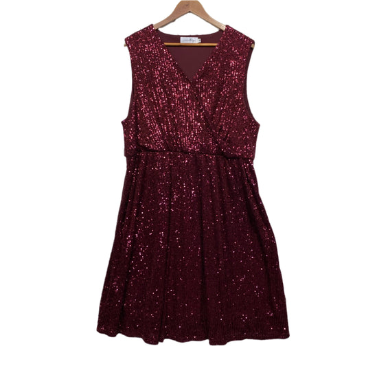 Mama Clothing Cocktail Dress Size 18 Red Sequins Cocktail Breastfeeding Friendly